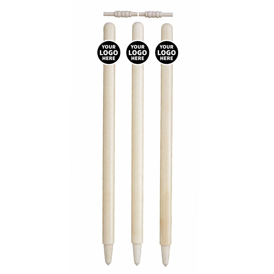 CRICKET STUMP STICKERS-CLUB LOGO ONLY