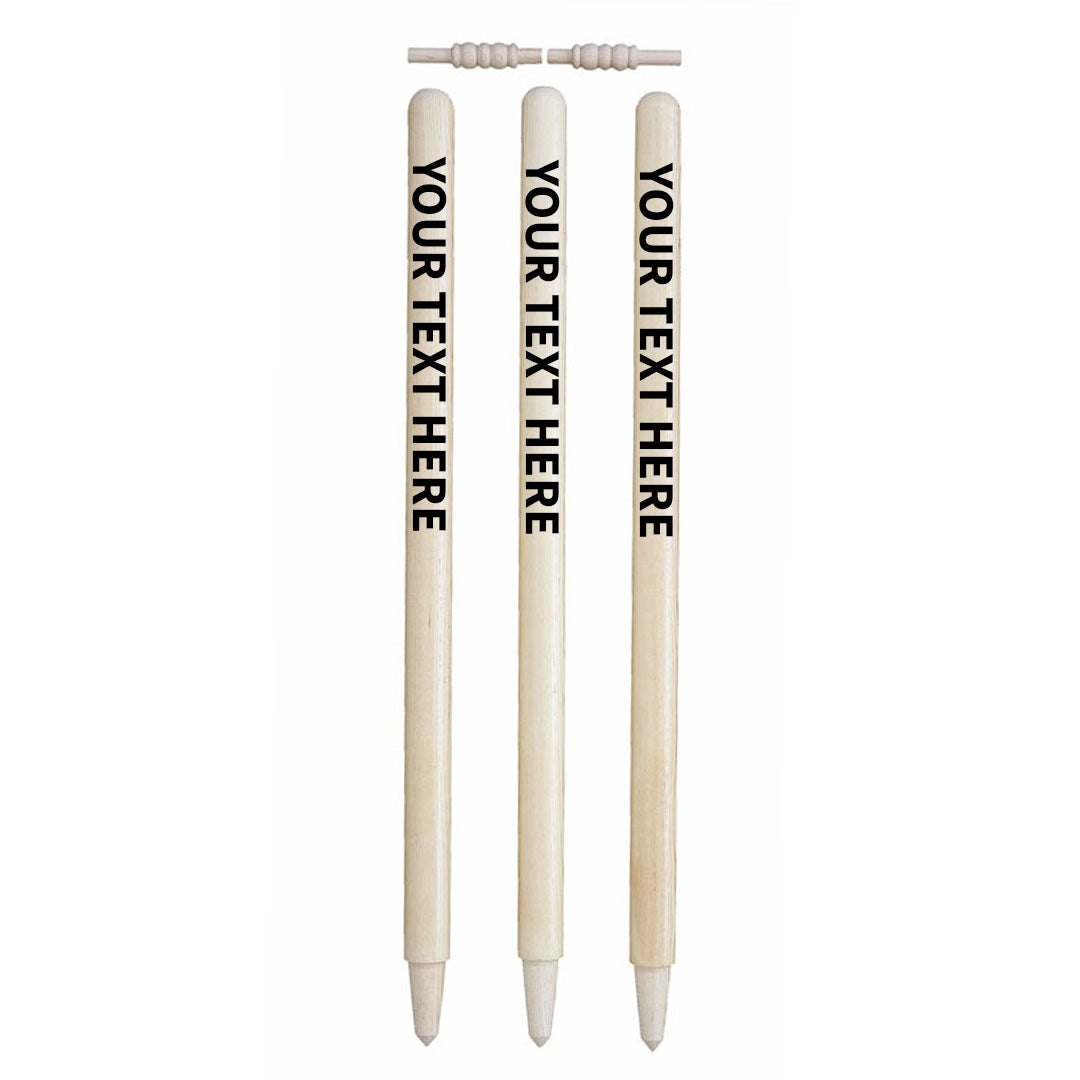 CRICKET STUMP STICKERS-TEXT ONLY