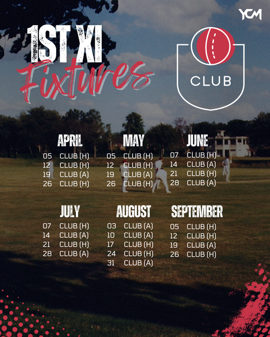 CRICKET CLUB-SEASON FIXTURES GRAPHIC