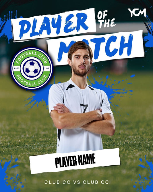 FOOTBALL CLUB-PLAYER OF THE MATCH GRAPHIC