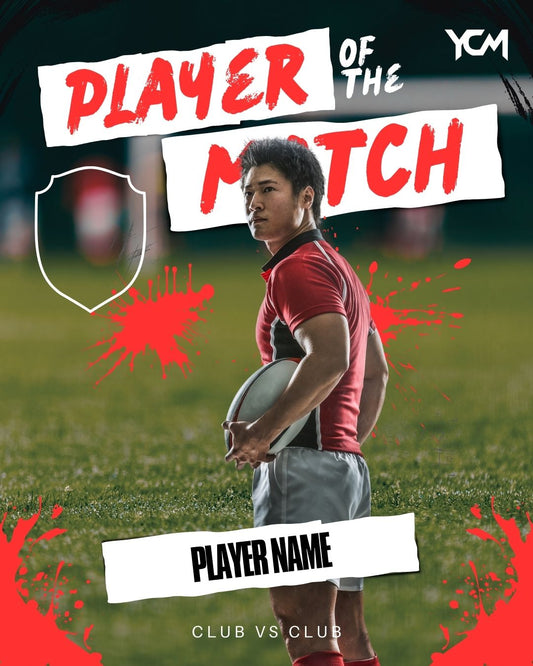 RUGBY CLUB-PLAYER OF THE MATCH GRAPHIC