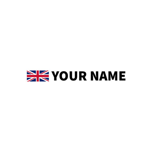3D FLAG & NAME STICKERS