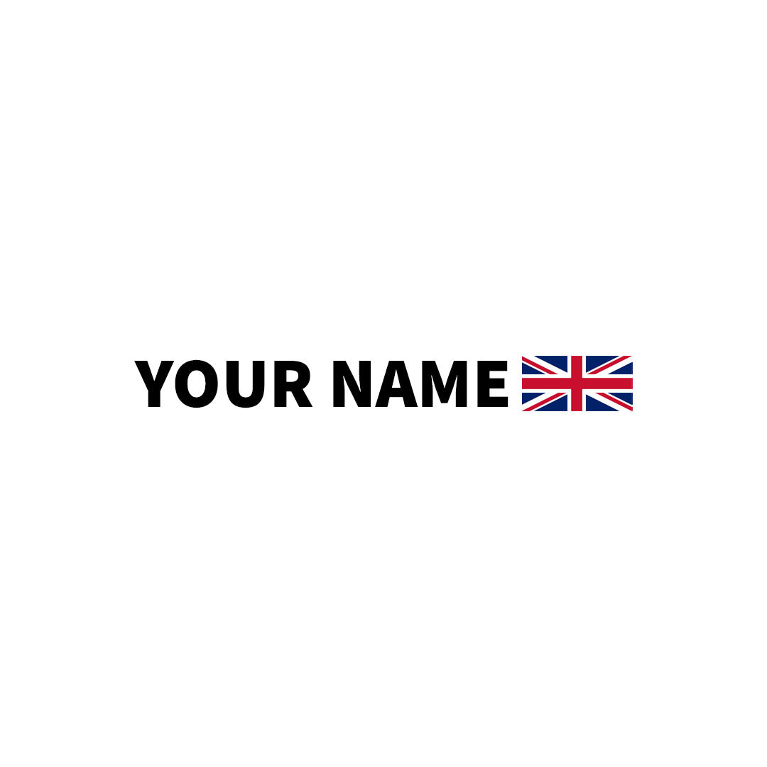 3D FLAG & NAME STICKERS