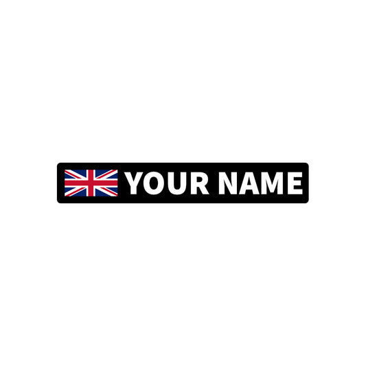 FLAG & NAME STICKERS